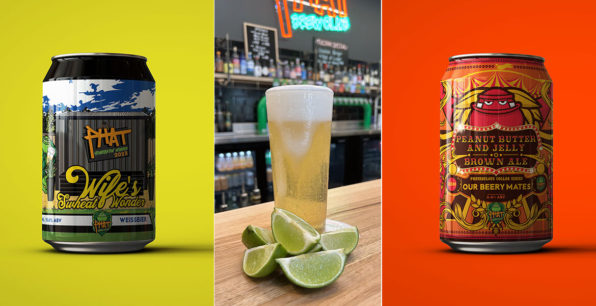 Phat Brew Club Cerveza, Wife's Swheat Wonder, Our Beery Mates