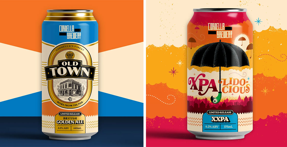 Cornella Brewery Old Town British Golden Ale & XPA-lidocious - The