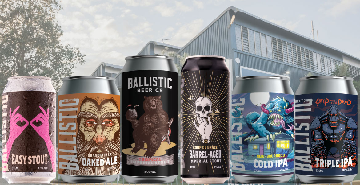 Ballistic Easy Stout, Grandfather Oaked Ale & Tropical Imperial Stout