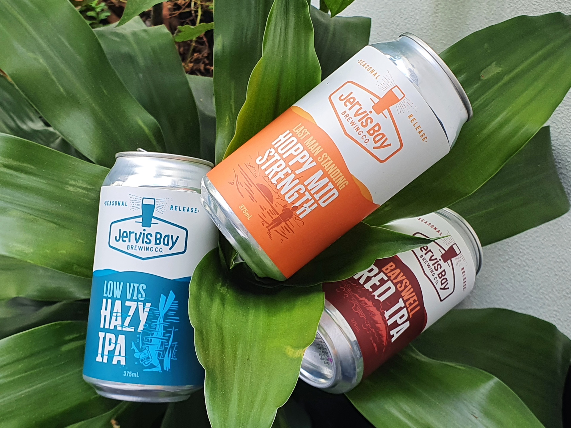 Jervis Bay Last Man Standing, Bayswell Red IPA & Low Vis Hazy IPA The