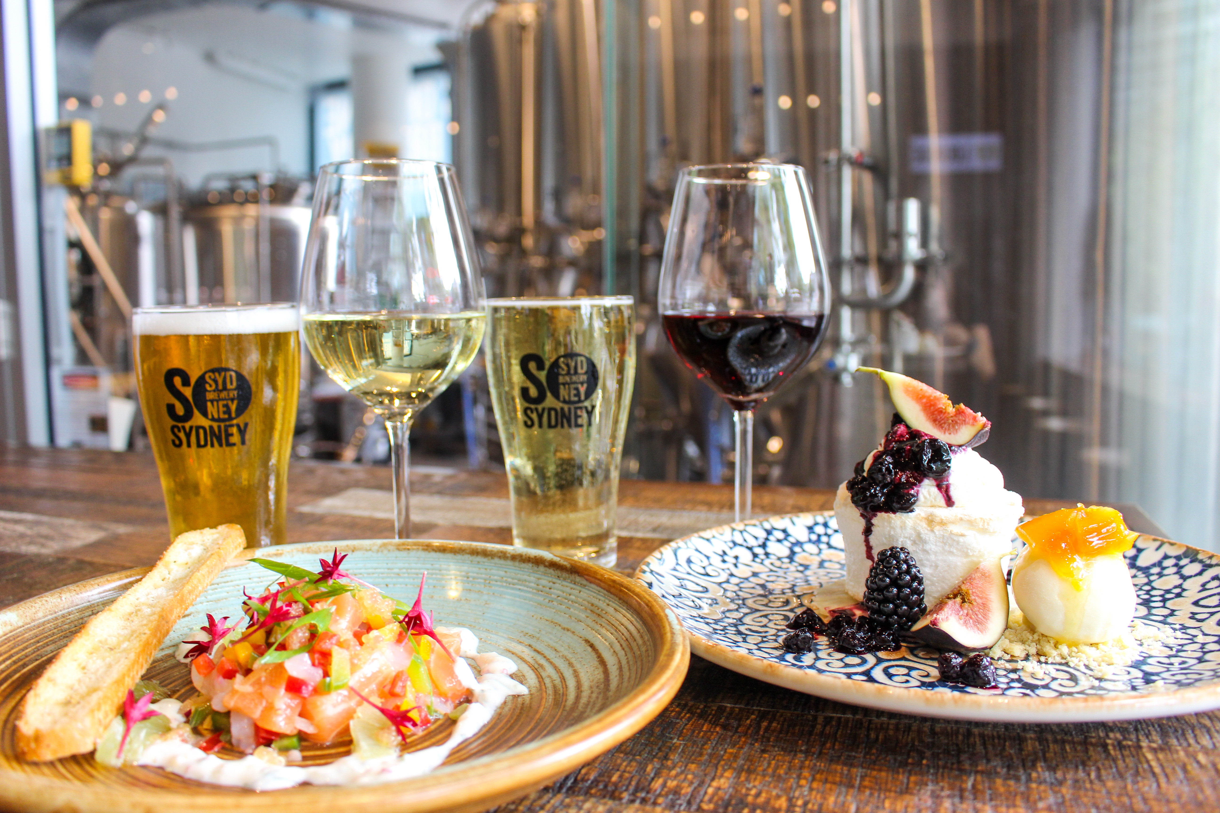 Beer vs Wine Dinner at Sydney Brewery Surry Hills (NSW) The Crafty Pint